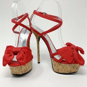 Bebe Kali Pin Up Platform Heel